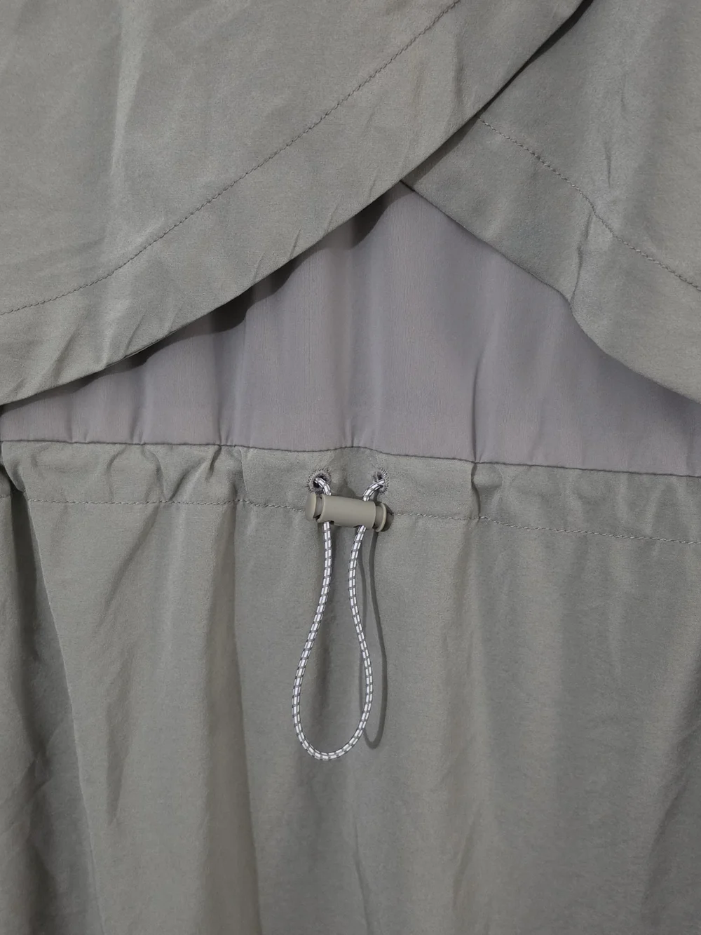 Athleta Northstar Shirt Snap Button Olive Green Lightweight Drawstring Women Med - Picture 10 of 11
